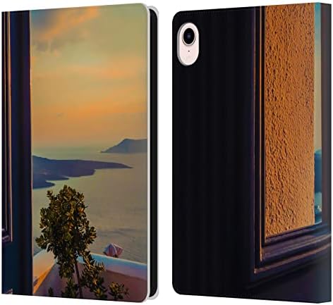 Dizajni za glavu Službeno licencirano Harulita stara vrata Santorini ulice Kožne knjige Novčani poklopac Kompatibilan sa Apple iPad Mini