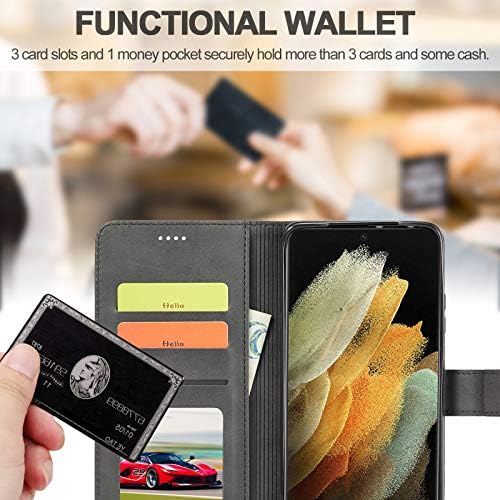 Hongxinyu futrola za Galaxy S21 Ultra [6,8 inča], PU kožni novčanik Folio Flip magnetna kopča tanka stražnji