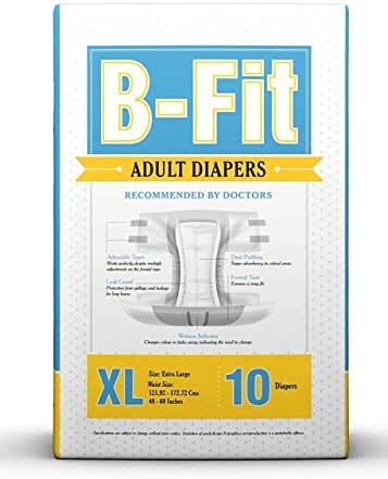 B-Fit Economy Pelene Za Odrasle / Zaštitne Pelene Za Inkontinenciju | Maksimalna Upijajuća / 1 Pakovanje