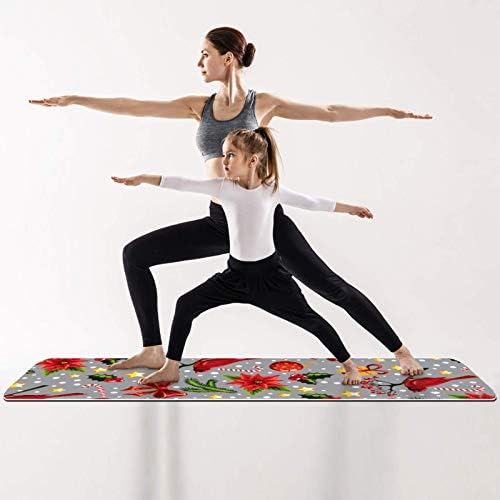 Siebzeh Red Birds Premium Thick Yoga Mat Eco Friendly Rubber Health & amp; fitnes non Slip Mat za sve vrste vježbe joge i pilatesa