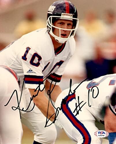 Kent Graham Autographing potpisan 8x10 fotografija NFL New York Giants PSA COA