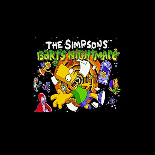 Romgame Simpsons, Bart's Nightmare NTSC Verzija 16 bitna 46 PIN Big Grey Game Card za USA Igra Igrači