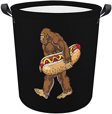 Bigfoot nosi Hotdog korpu za veš sklopiva kanta za odlaganje kese za veš sa ručkama za kućni Hotel