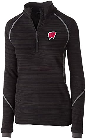 NCAA Wisconsin Badgers Ženska odstupanje od pulover jakna, srednja, crna