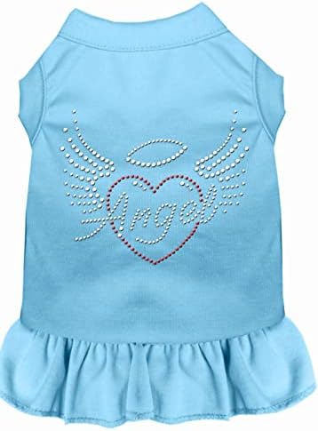 Mirage PET proizvodi 57-55 XXLBBL plavi anđeo srce Rhinestone haljina beba, xx-velika