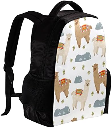VBFOFBV putni ruksak, ruksak za prijenosnog računala za žene muškarci, modni ruksak, Llama biljke crtane životinje