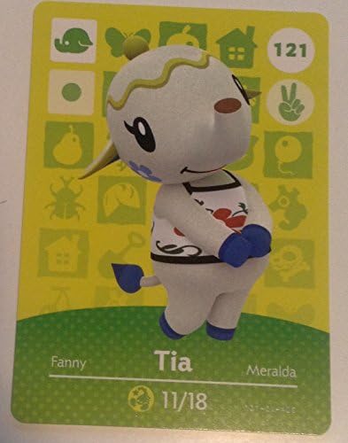 Nintendo prelaz životinja sretan dom dizajner Amiibo kartica Tia 121/200 USA verzija