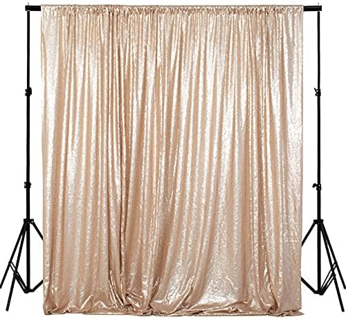 Sequence backdrops Champagne 8FTx10FT Sequin Photo backdrops Sequin-backdrops-zavjese elegantne pozadine 8x10-0827E