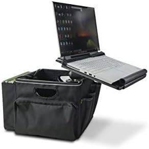 Autoexec Aue80026 Mliječni sanduk za vrata i mobilna kancelarija Radna stanica sa laptopom i nosačem tableta,