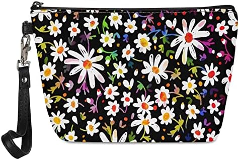 Dolyues Fashion cvjetni kozmetički torba za žene Tinejdžeri Djevojke patentni zatvarač torbica sa ručnim