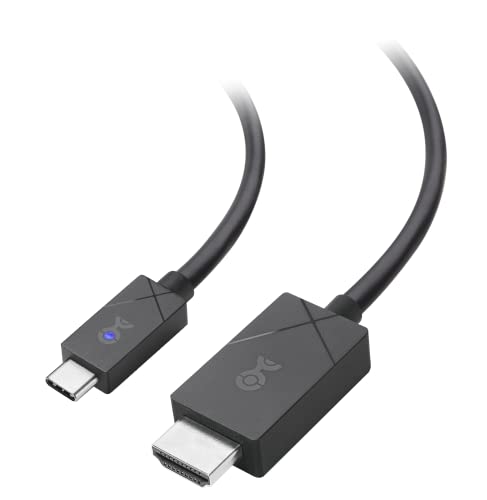 Kabelska pitanja [dizajniran za površinu] 48gbps USB-C na HDMI kabl 6 stopa / 1.8 metara podržava 4K 120Hz