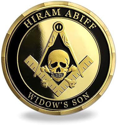 Masonski novčić Grand Master Hiram Abiff Widow's Son Freemason Blue Lodge Poklon
