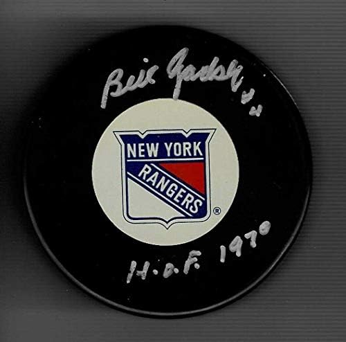 Bill Gadsby potpisan & upisan HOF 1970 New York Rangers Pak-potpisanim NHL Pak