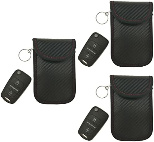 Blokirača torba Car Key Faraday Torba za zaštitu kaveza torbica za torbu 3pcs PU koža za zaštitu privatnosti