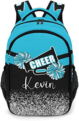 Xozoty Blue Cheerleader Cheer ruksak Personaliziran s imenom za muškarce Ženska torba za ramena laptop torba