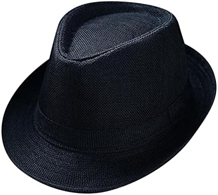 Muškarci i žene Retro Jazz Hat Soild Britanska šešir za sunčanje Putovanje sunčanim šeširom Sunčani štit