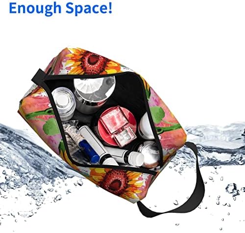 OUZPGAQ šarene kozmetičke torbe za sunčanje za žene i djevojke, multifunkcionalni predivan provodnih turističkih toaletnih torba Organizator za tinejdžerske odrasle osobe