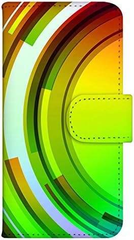 Smartphone Case Flip tip kompatibilan sa svim modelima štampani Notebook WN & nbsp; - & nbsp;043top poklopac Notebook digitalni efekti krug krug Rainbow UV štampani slučaj , uzorak A
