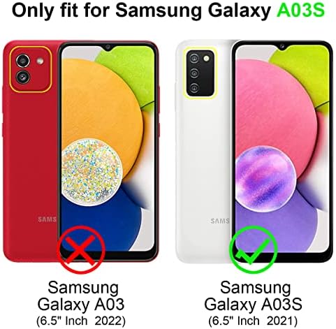 Fingic za Samsung Galaxy A03s Case, Galaxy A03s case Wallet, Rose Gold Marble 9 držač za kartice PU kožna