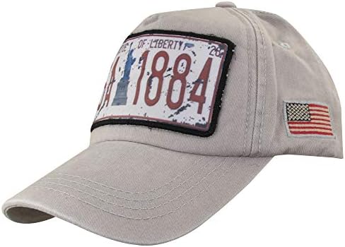 Minakolife muškarci žene oprele pamučnu vintage USA zastavu nisko profil ljetna bejzbol kapa