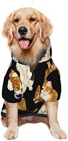 Veliki duks za pse s dukserom za kućne ljubimce slatka-cat-corgi sa šeširom mekim kaputom za kaput