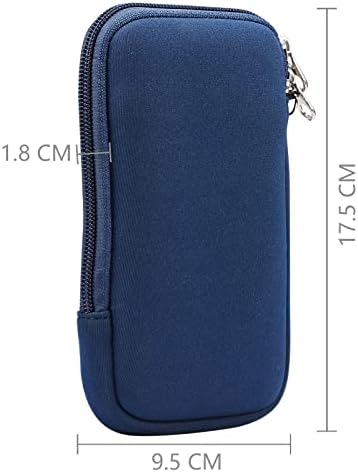 Mdjymyz torba za mobitel za muškarce, vodootporni nosač torbica za telefon, dual patentni papir kućište