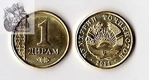 Azija Tadžikistan 1 Dirm Coin 2011 izdanje coin Coin Coin Collect