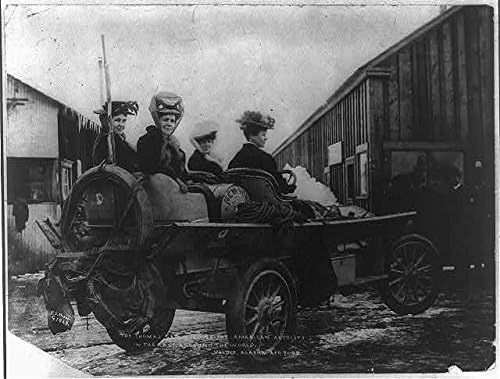 HistoricalFindings Fotografija: Automobil Thomas,Trkaći Automobil,Valdez,Aljaska,Trka Oko Svijeta, 1908