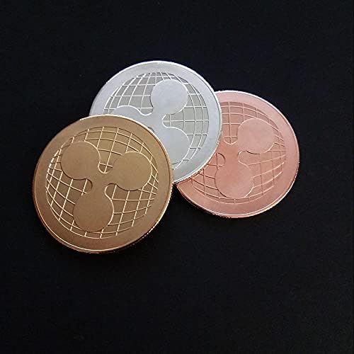 1pcs Commorativni novčić pozlaćen srebrni novčić Ripple Virtual Coin Ripple CryptoCurrency 2021 Limited