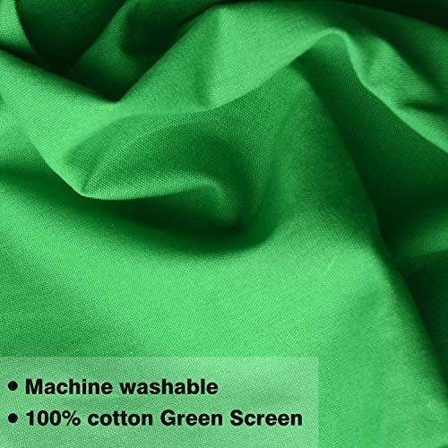 EMART 10 X 12ft zelena pozadina ekrana, Chromakey Photo Backdrop bešavna tkanina od muslina za snimanje,