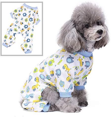 SELMAI pseća pidžama mačka Pjs odjeća za spavanje prozračna mekana pamučna elastična odjeća za mačke kućni