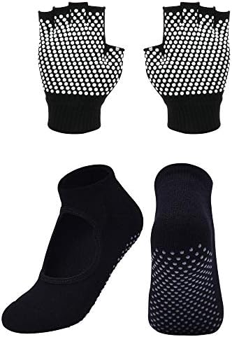 Cosmos neklizajuće Yoga rukavice i čarape Set Pilates čarapa & amp; rukavice Set za žene, Barre, balet,