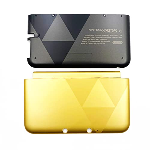 Novo za 3DS XL vrh & amp; dno kućišta Shell Gold & amp; Black zamjena Original, za Nintendo 3dsxl 3dsll Handheld konzola, za ZLD izdanje A E Lice vanjski kućište zadnji poklopac ploča 2 kom Set