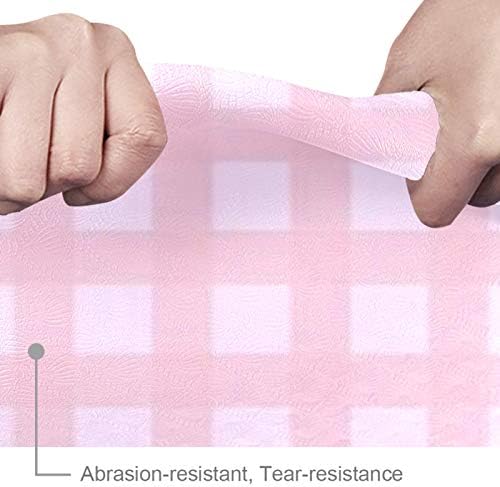 Siebzeh Pink Plaid Premium Thick Yoga Mat Eco Friendly Rubber Health & amp; fitnes non Slip Mat za sve vrste