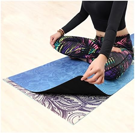 Aili neklizajuća prostirka za jogu od prirodne gume, zgodna sklopiva prostirka za fitnes za jogu