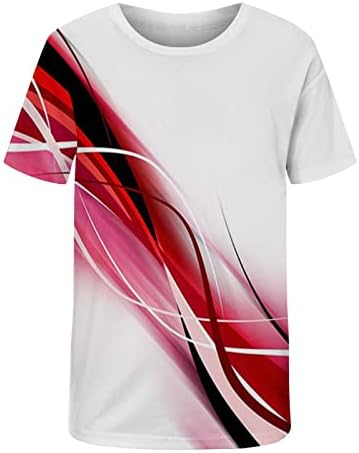 Kratke rukave majice za muškarce 3D Print grafički Tee 2023 ljetni trendi fitnes atletske majice Casual