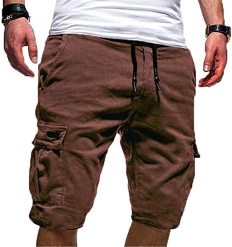 ANDongnywell Muški izvlačenje elastičnih struka Sportske kratke hlače Brzo suho sa džepovima za trening za vježbanje