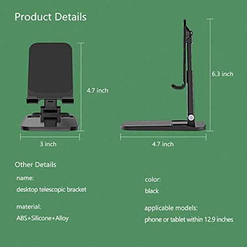 RankTop podesivi stalak za mobitel za stol, držač telefona može podesiti visinu i kompatibilna sa gotovo