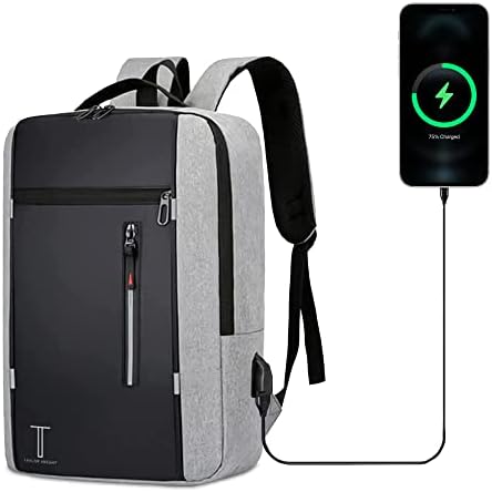 Taylor Knight Travel Backpack sa računarom sa USB punjenjem, savršen za poslovanje, školsku, fakultet i
