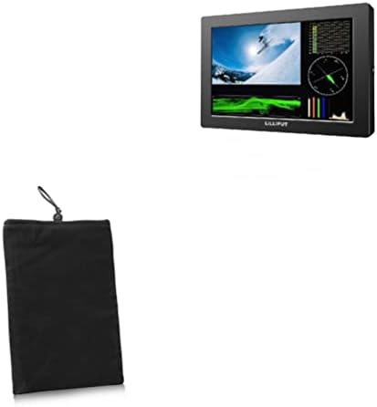 Boxwave Case kompatibilan sa Lilliput Q7 - baršunastom torbicom, meka velur tkanine torba sa crnkama za