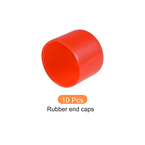 Rebower Screw thread Protector Cover gumeni završni poklopci, [za zavrtanj, vijak] - 1 ID / crveni / 10