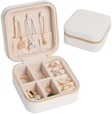 Nunubee prijenosni putni Mini kutija za nakit kožni nakit prsten Organizator slučaj kutija za nakit vitrina
