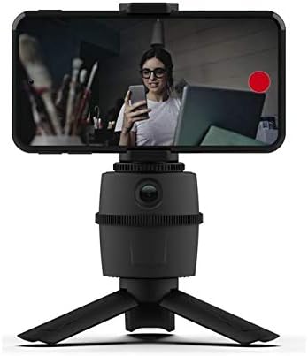 Boxwave Stand i Mount Kompatibilan sa Sony Xperia 1 IV - PivotTrack Selfie stalk, praćenje lica za praćenje lica nosač za štand za Sony Xperia 1 IV - JET CRNI