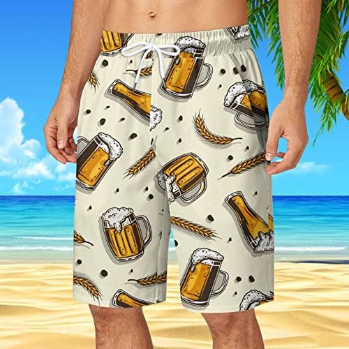 GHDHUE Hlače muškarci, muški kuhari Kruške Brze suho plivanje kratke hlače Elastična struka na plaži ukras SHOW Funny kupaći kostim