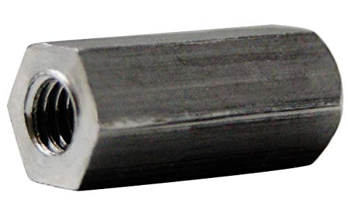 Mali dijelovi 020202HFA Aluminijski ženski navojni navojni navojni nadzoljak, 1/8 HEX veličina, 1/8 dužina,