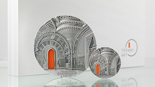 2018 de Tiffany Art Powercoin Orientalism Castle of Sammezzano 1 kg Kilo Silver Coin 50 $ Palau 2018 Antique Finish