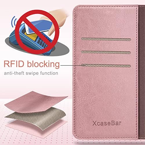 Xcasebar za Samsung Galaxy S21 Ultra novčanik slučaj sa【RFID Blokiranje】 držač kreditne kartice, Flip Folio