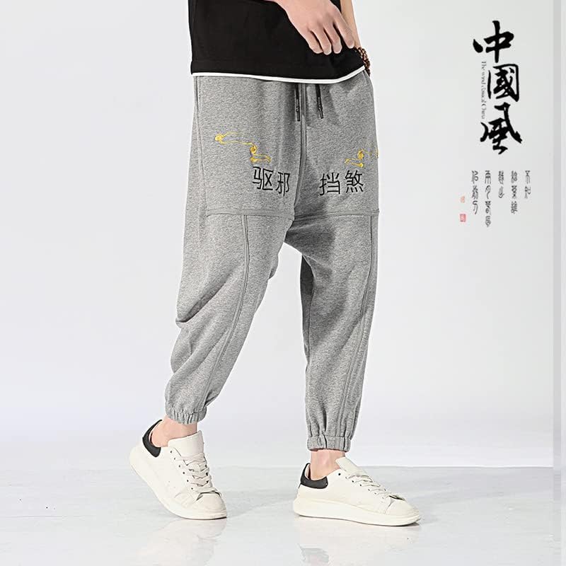 Hlače harem hlače retro posteljina vez majica Theee vrhovi zen tea kung fu uniforme set