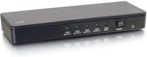 C2G HDMI razdjelnik, 4K, UHD, 2 Port, Crni, kablovi to Go 41057