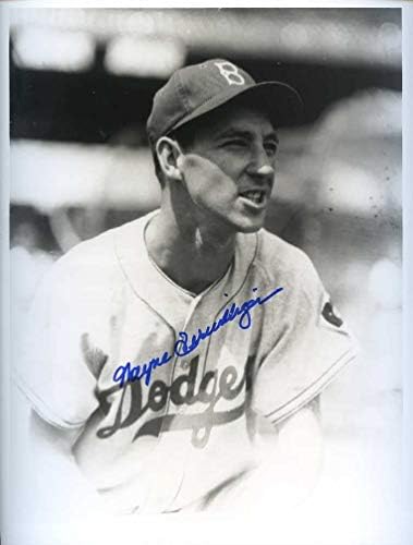 Wayne Terwilliger Autographied / Original potpisan 8x10 sjajni B & W photo W / The Brooklyn Dodgers 1951-COA